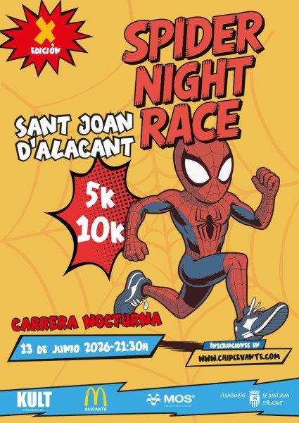 Cartel de 10K y 5K Nocturnos Sant Joan d'Alacant