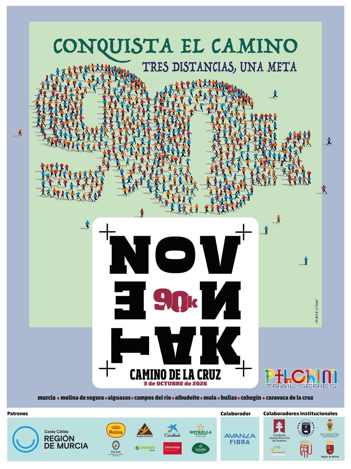 Cartel de 90K Camino de la Cruz Murcia-Caravaca