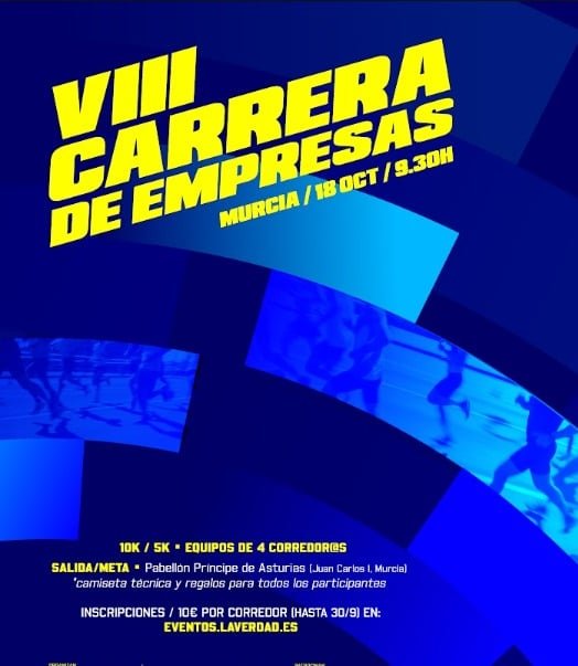 Cartel de VIII Carrera de Empresas La Verdad