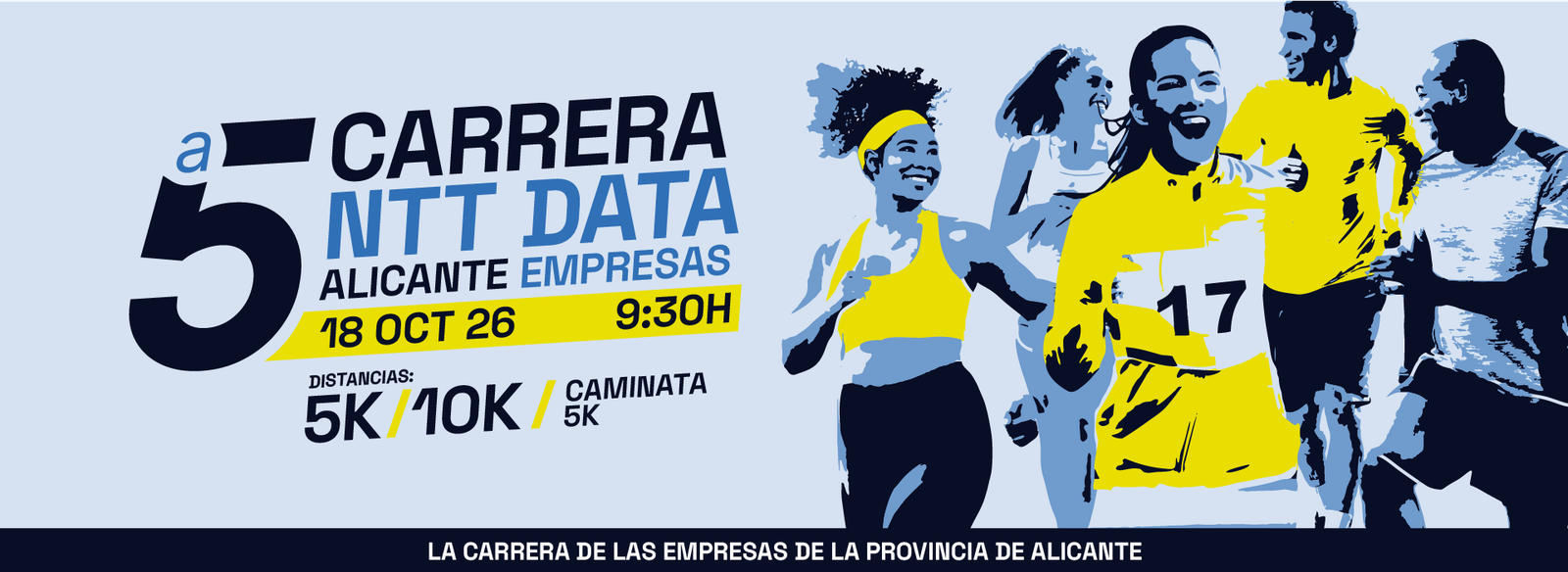 Cartel de Carrera NTT Data Alicante Empresas