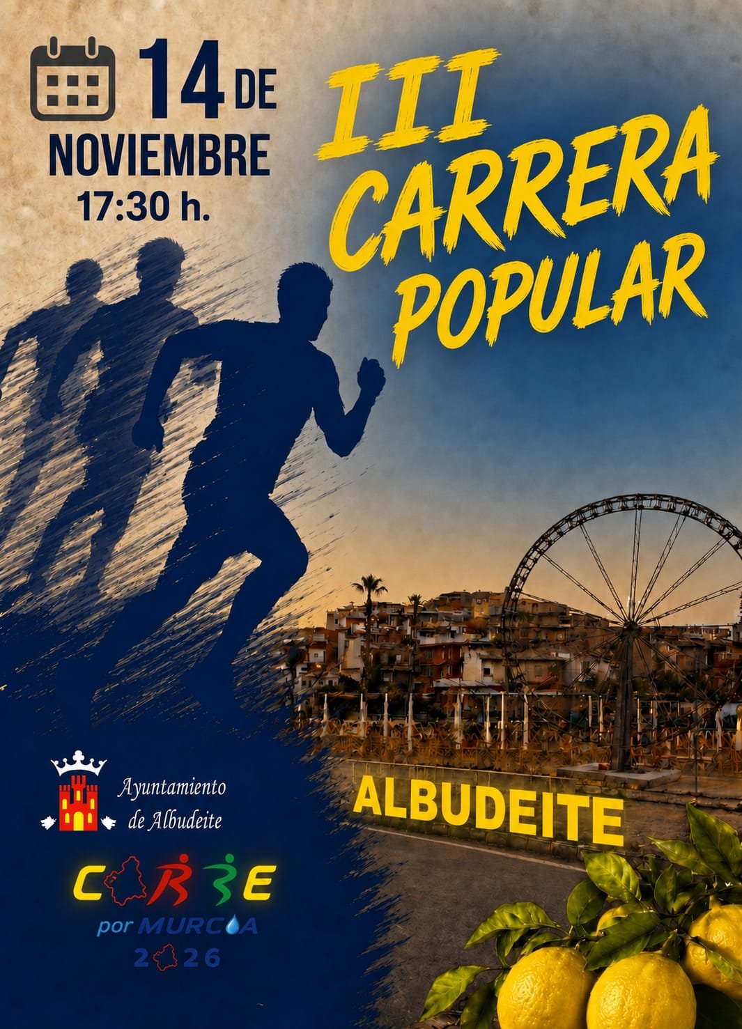 Cartel de III Carrera Popular Albudeite