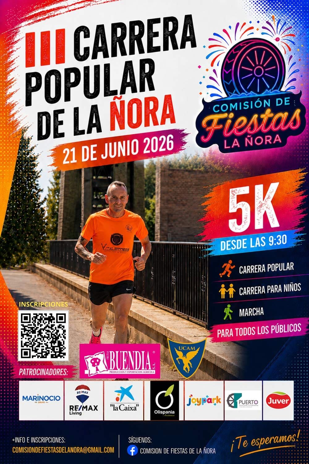 Cartel de Carrera Popular La Ñora