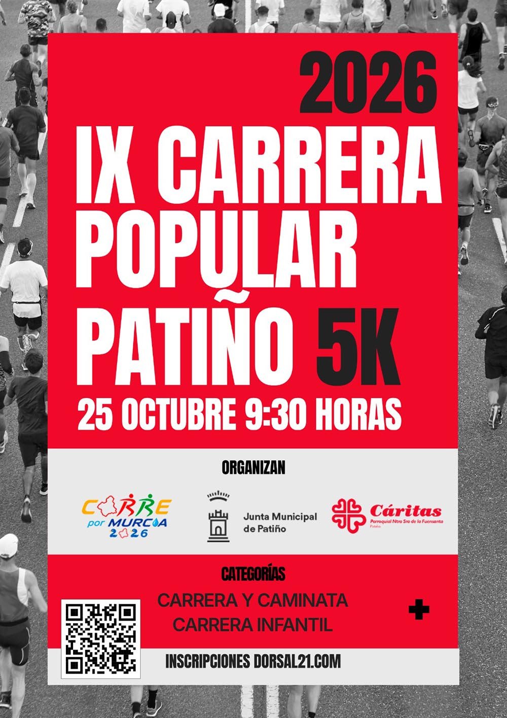 Cartel de Carrera Popular de Patiño
