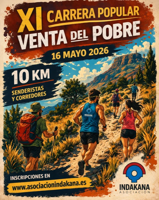 Cartel de Carrera Popular Venta del Pobre