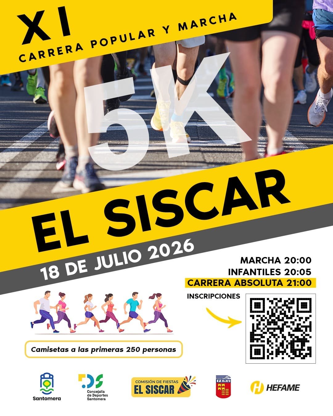 Cartel de Carrera Popular y Marcha de el Siscar