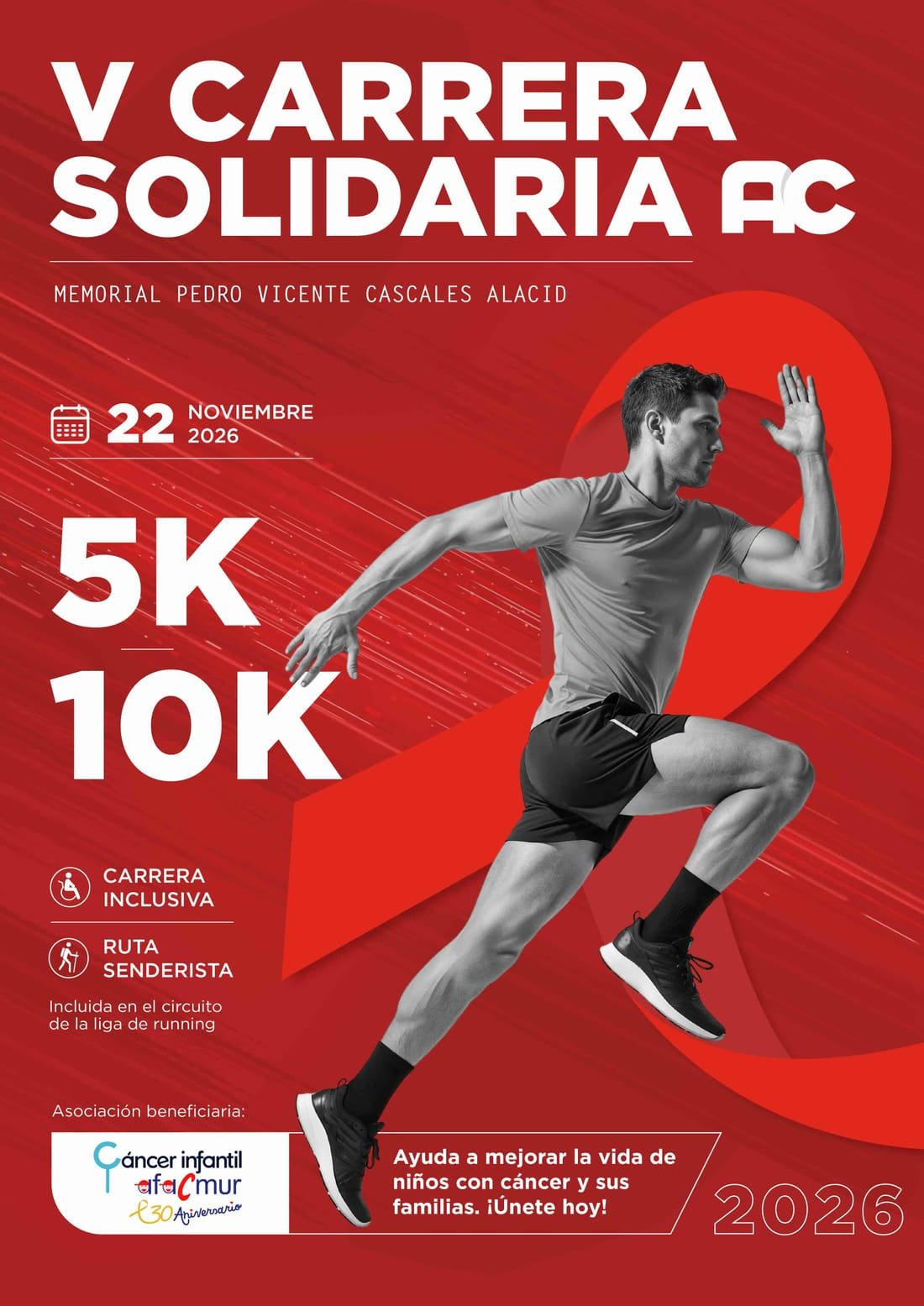 Cartel de V Carrera Solidaria Auxiliar Conservera