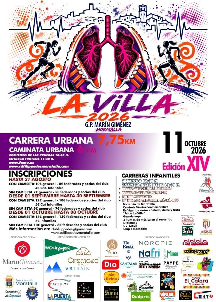 Cartel de XIV Carrera Urbana La Villa