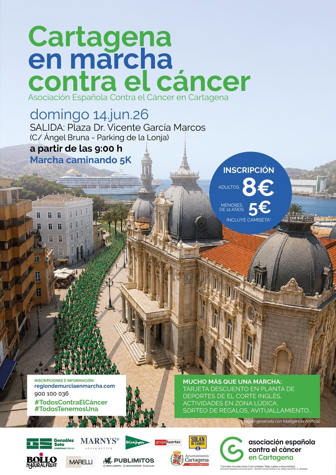 Cartel de Cartagena en Marcha Contra el Cáncer
