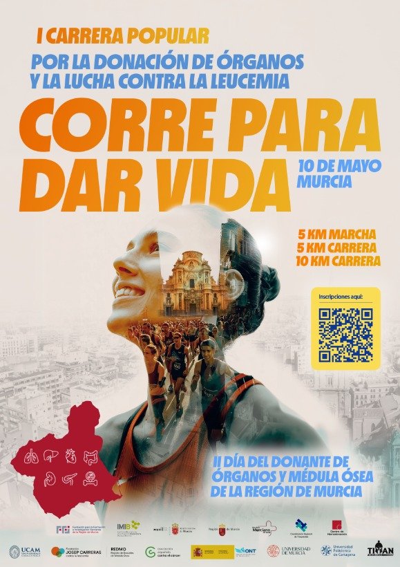 Cartel de Corre para Dar Vida