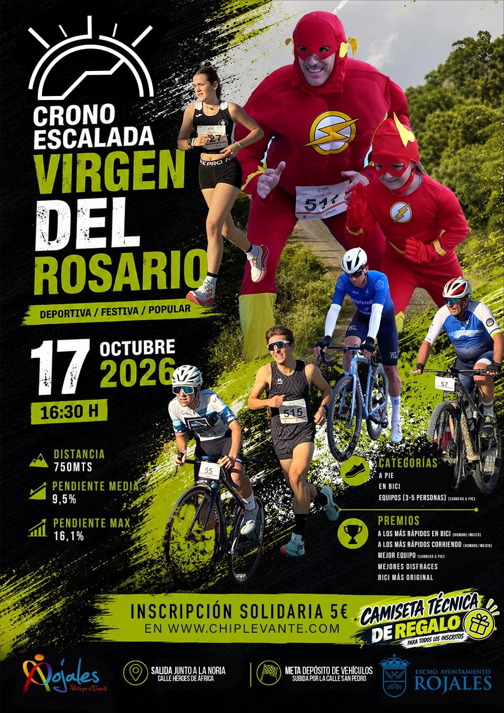 Cartel de Cronoescalada Virgen del Rosario