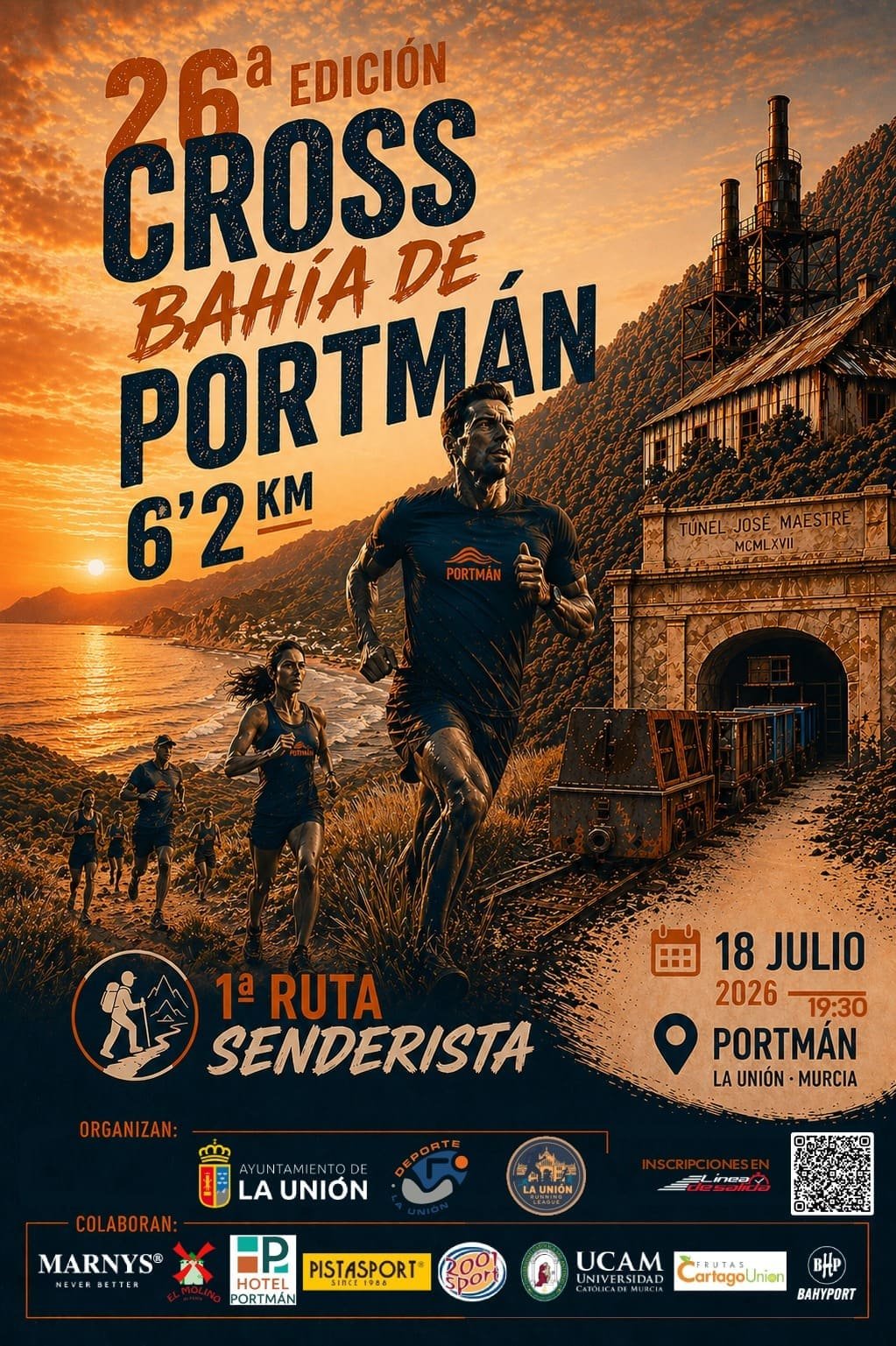 Cartel de Cross Bahía de Portman