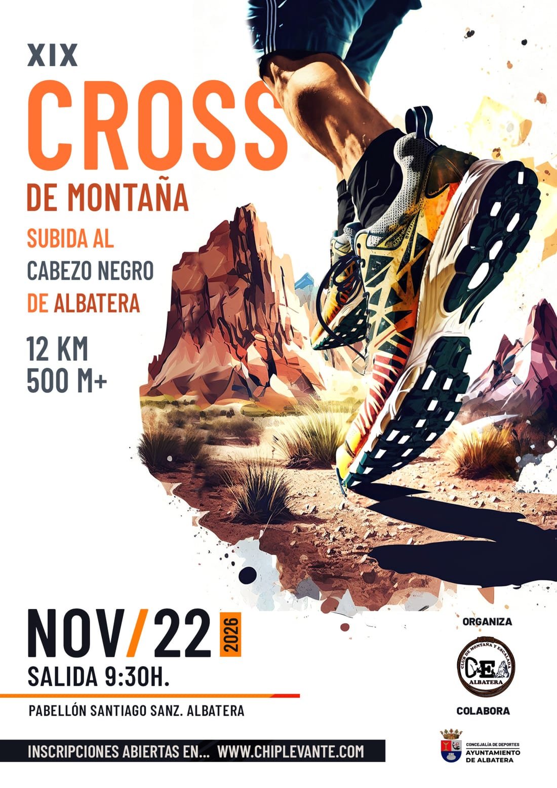 Cartel de Cross de Montaña Subida al Cabezo Negro