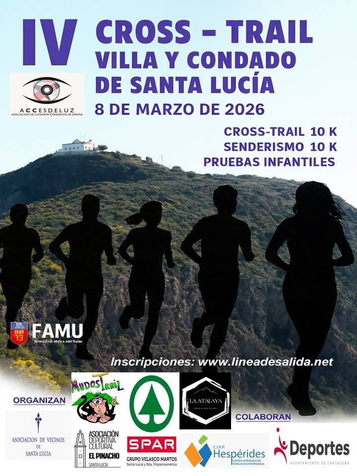 Cartel de Cross Trail Villa y Condado de Santa Lucía