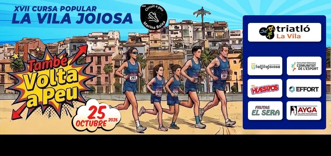 Cartel de Cursa Popular I Volta a Peu a Vila Joiosa