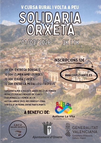 Cartel de Cursa Rural i Volta a Peu Solidaria