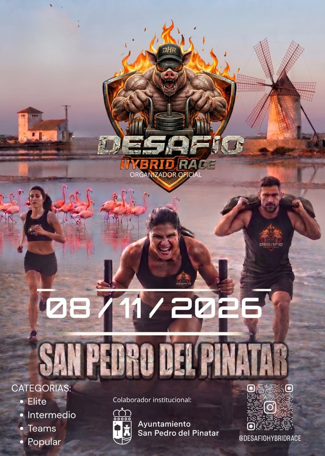 Cartel de I Desafío Hybrid Race San Pedro del Pinatar