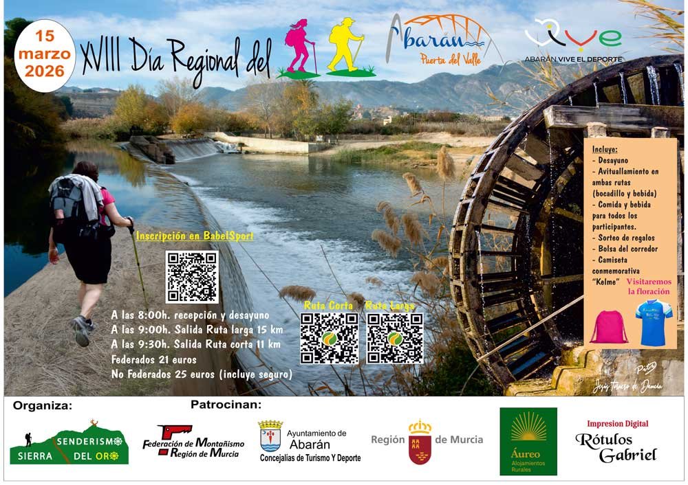 Cartel de Día Regional del Senderista