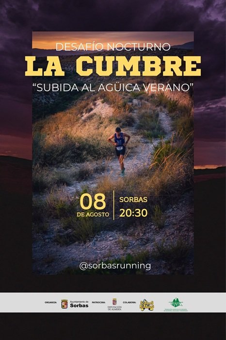 Cartel de La Cumbre ''subida al Agüica Verano''