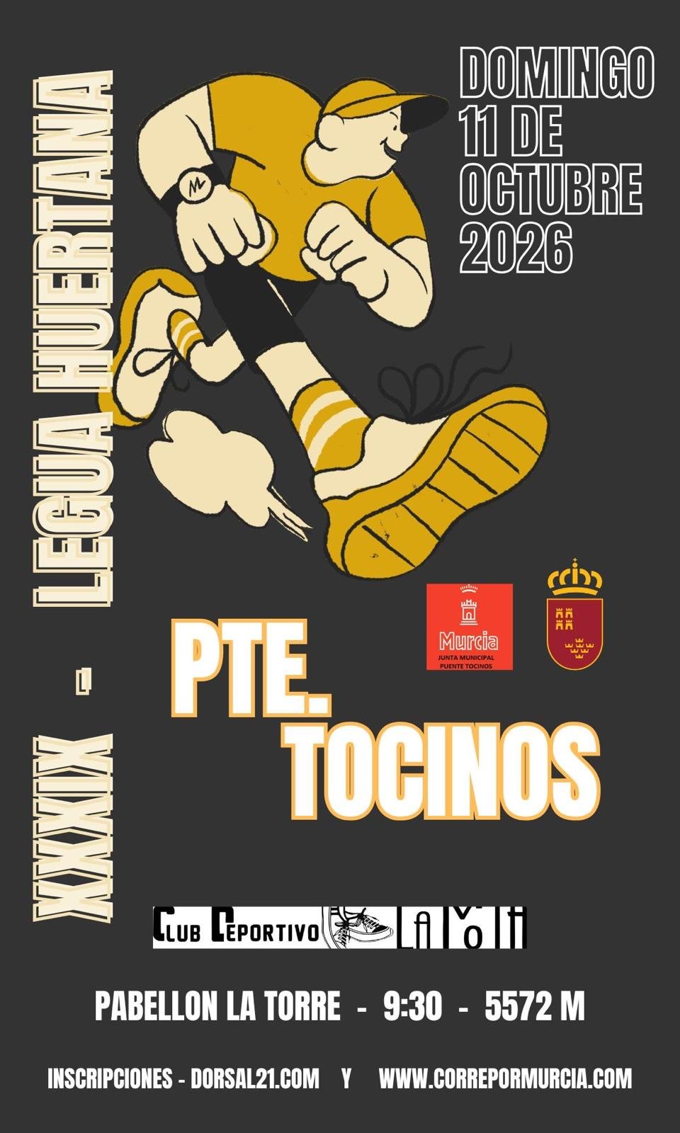 Cartel de 39ª Legua Huertana de Puente Tocinos
