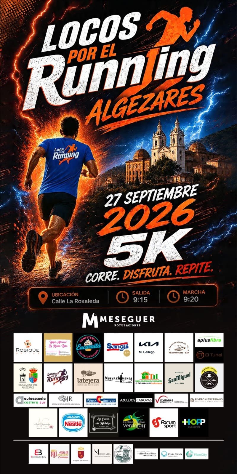Cartel de I Locos por el Running Algezares