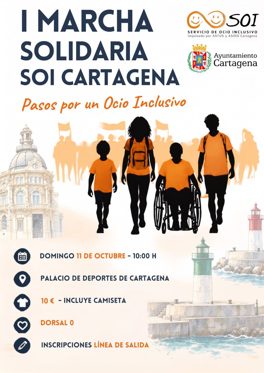 Cartel de Marcha Solidaria Soi Cartagena