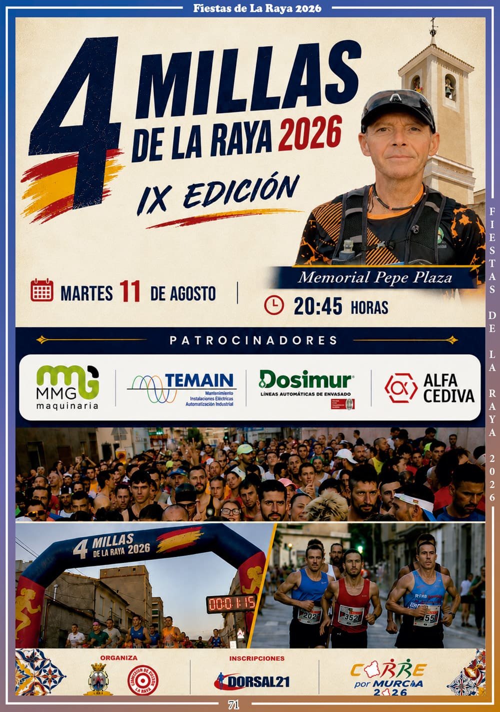 Cartel de 4 Millas de la Raya