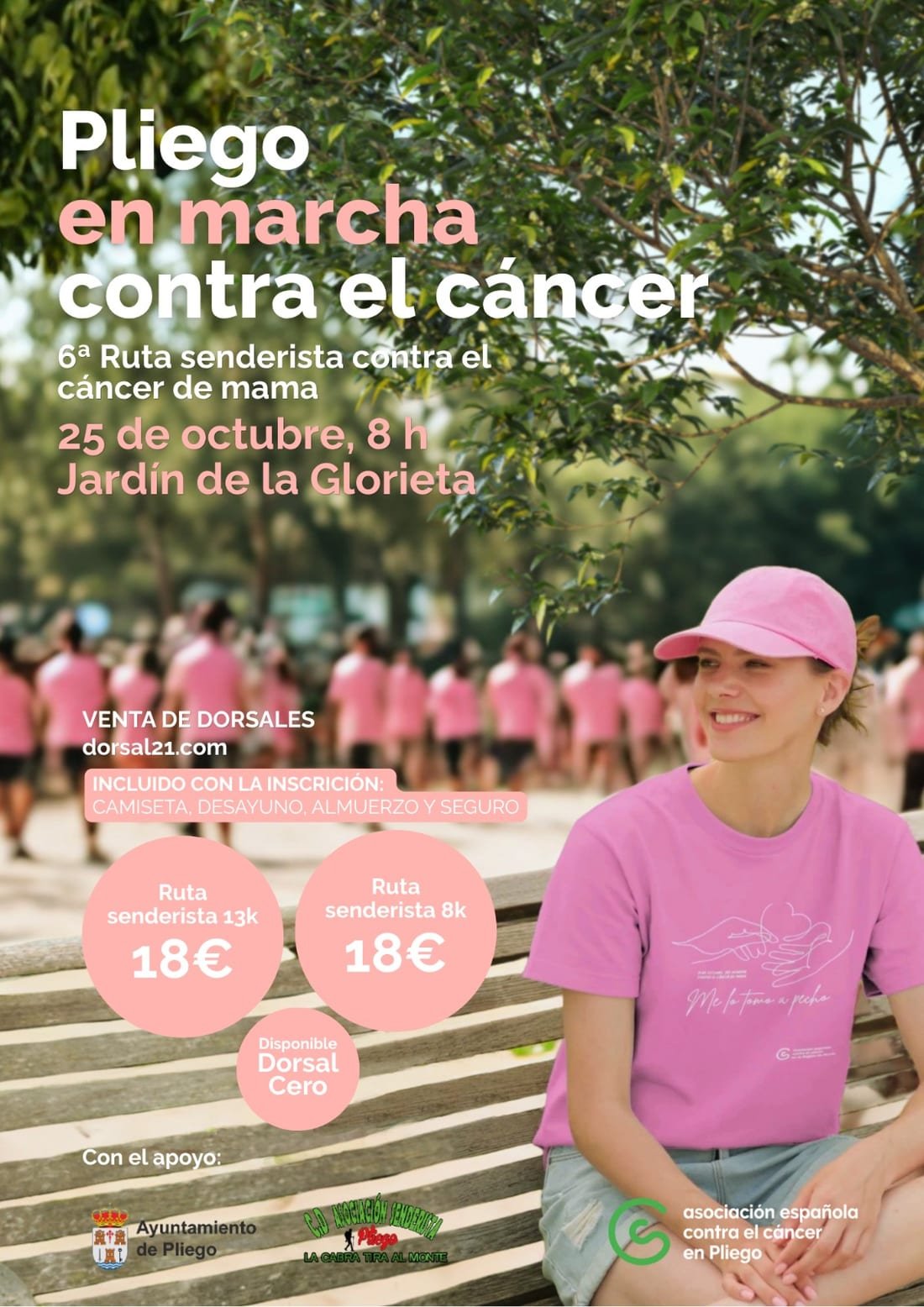 Cartel de Pliego en Marcha Contra el Cáncer