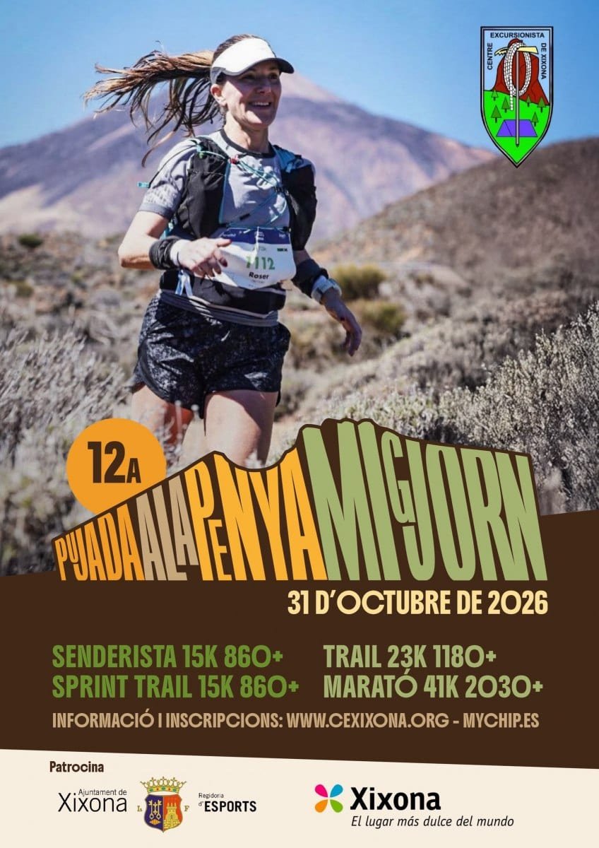 Cartel de 12a Pujada a la Penya Migjorn