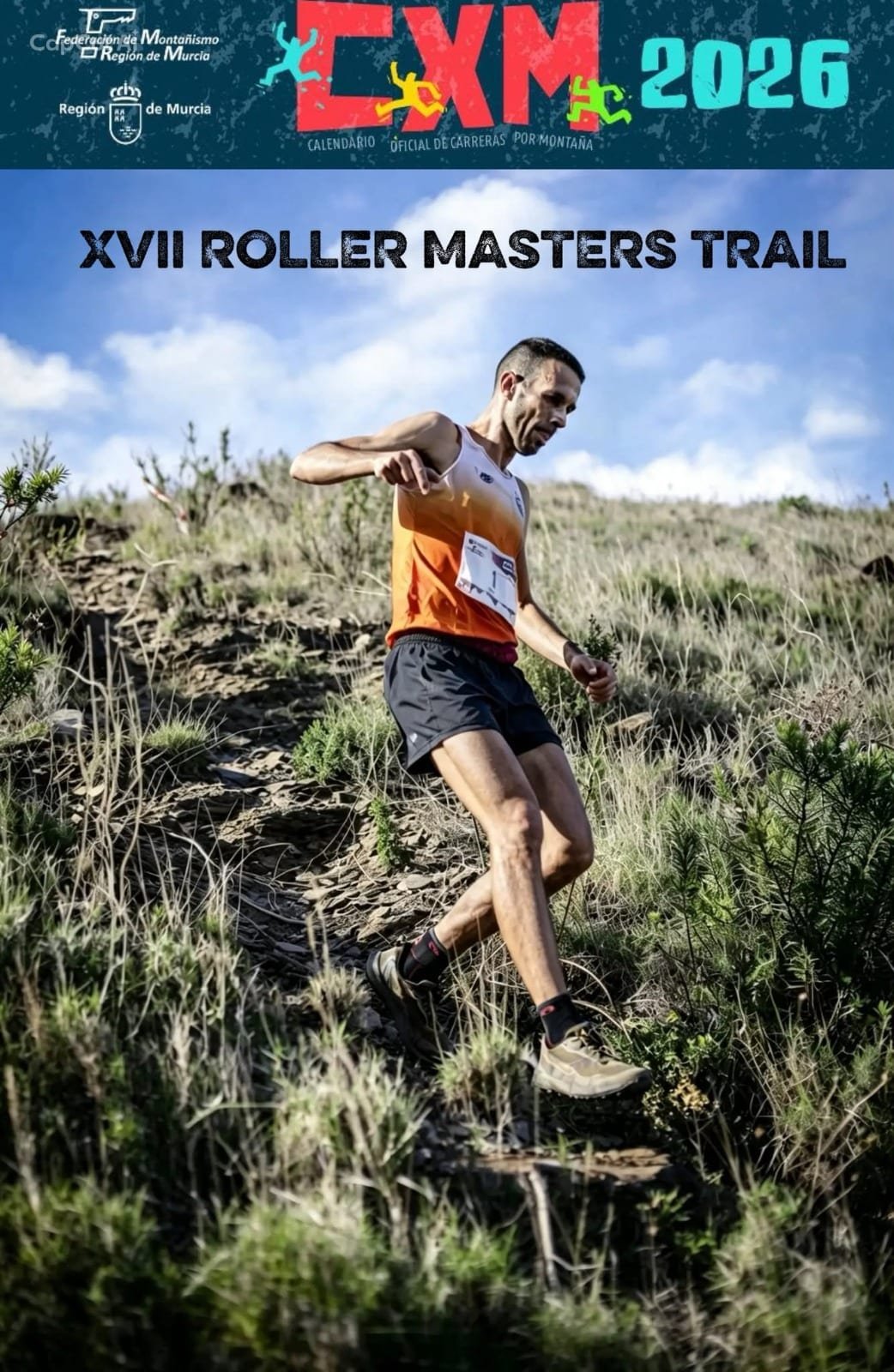Cartel de Roller Masters Trail y Mini Roller Ciudad de La Unión