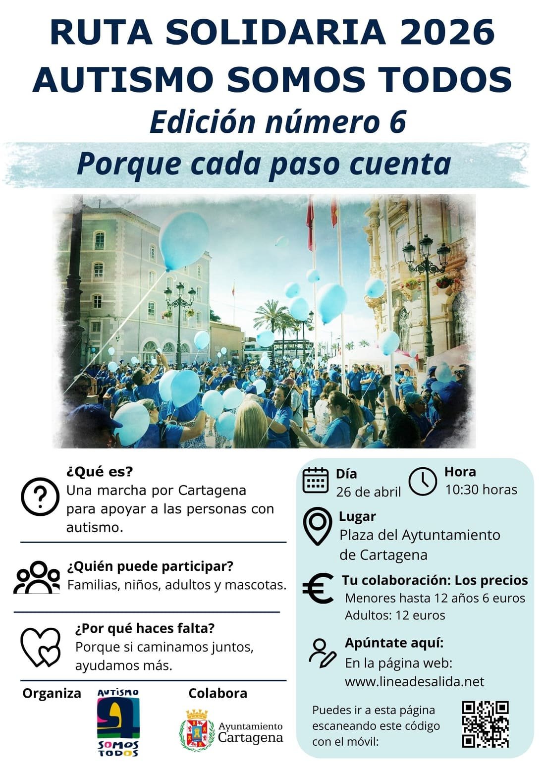 Cartel de Ruta Autismo Somos Todos