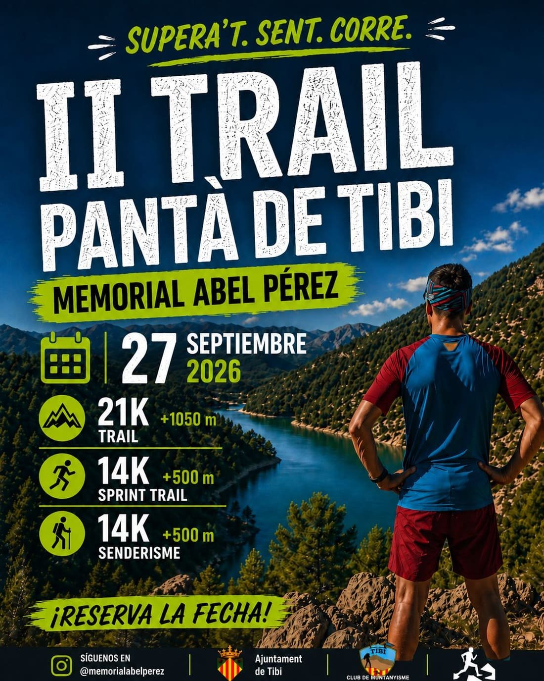 Cartel de II Trail al Pantà de Tibi