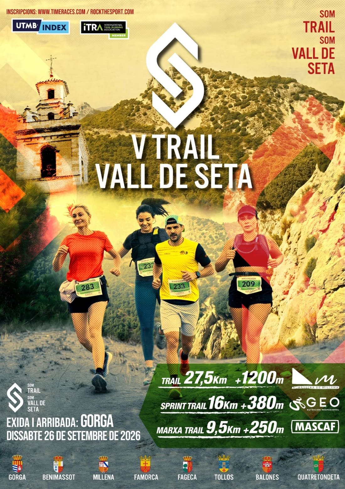 Cartel de V Trail Vall de Seta