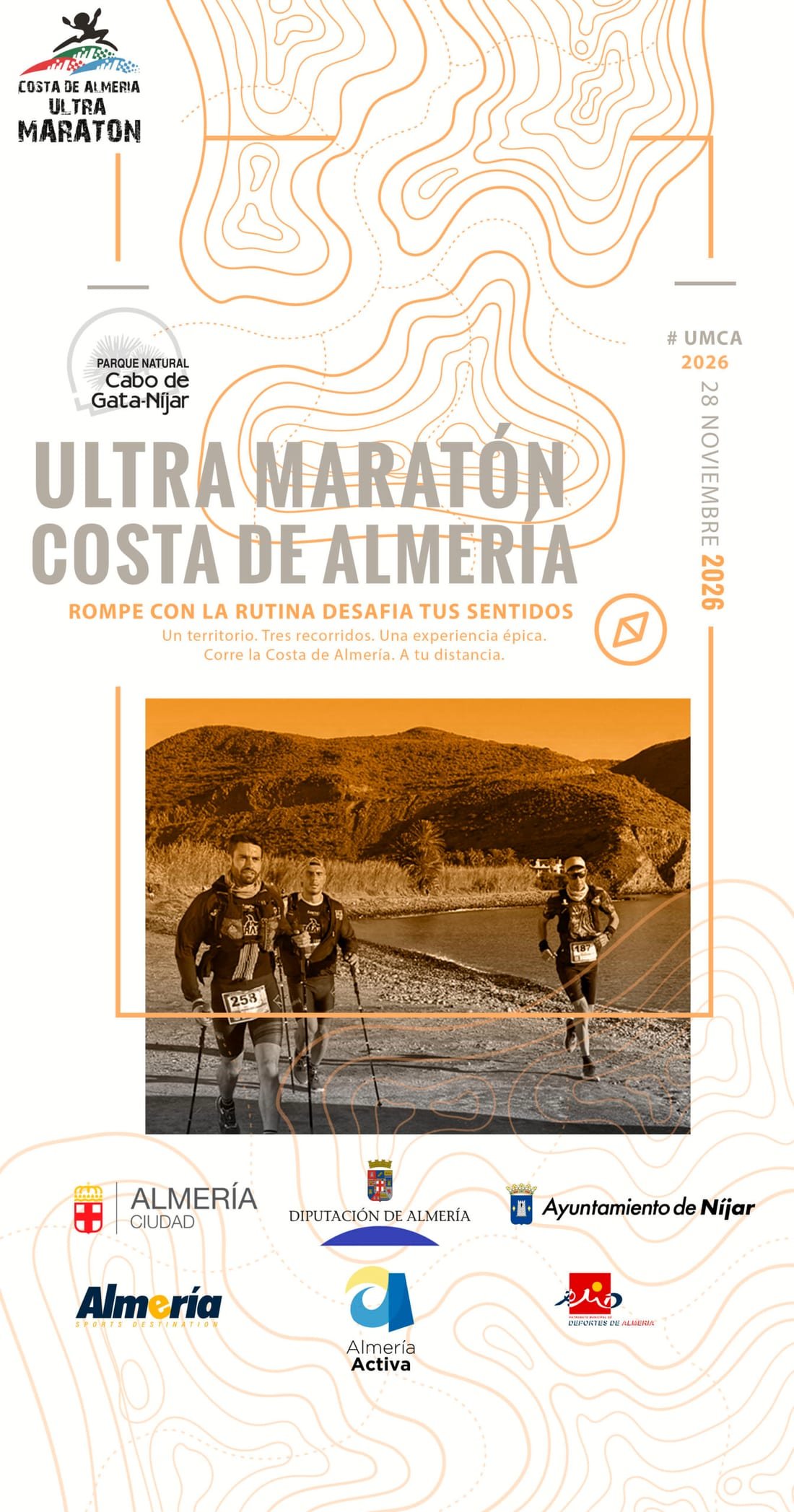 Cartel de Ultra Maratón Costa de Almería (UMCA)