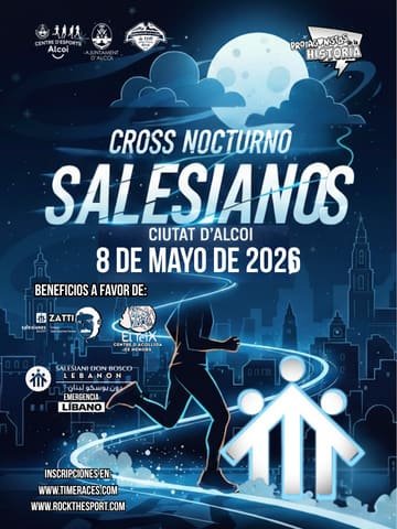 Cartel de VII Cross Nocturno Salesiano Ciutat d'Alcoi