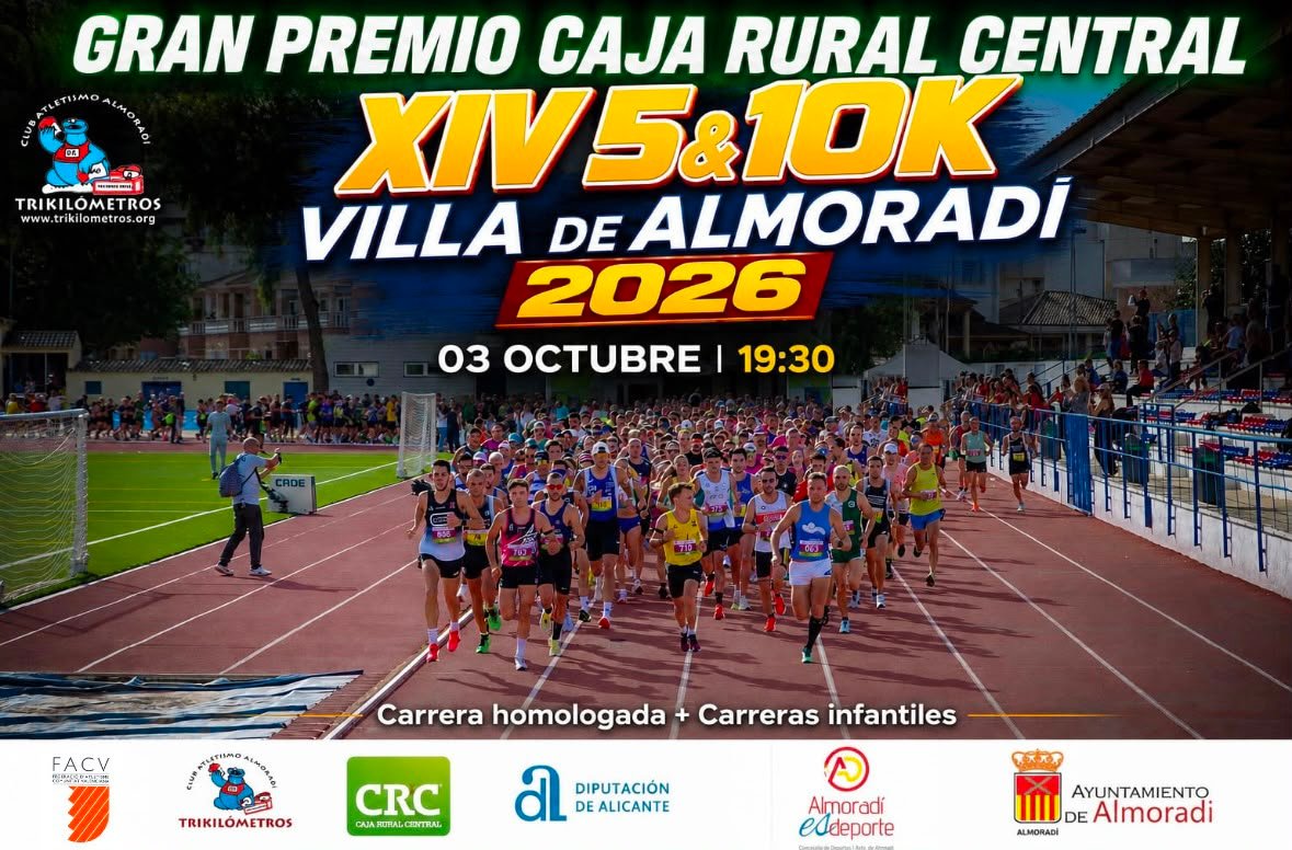Cartel de XIV 10 Km y 5 Km Villa de Almoradí