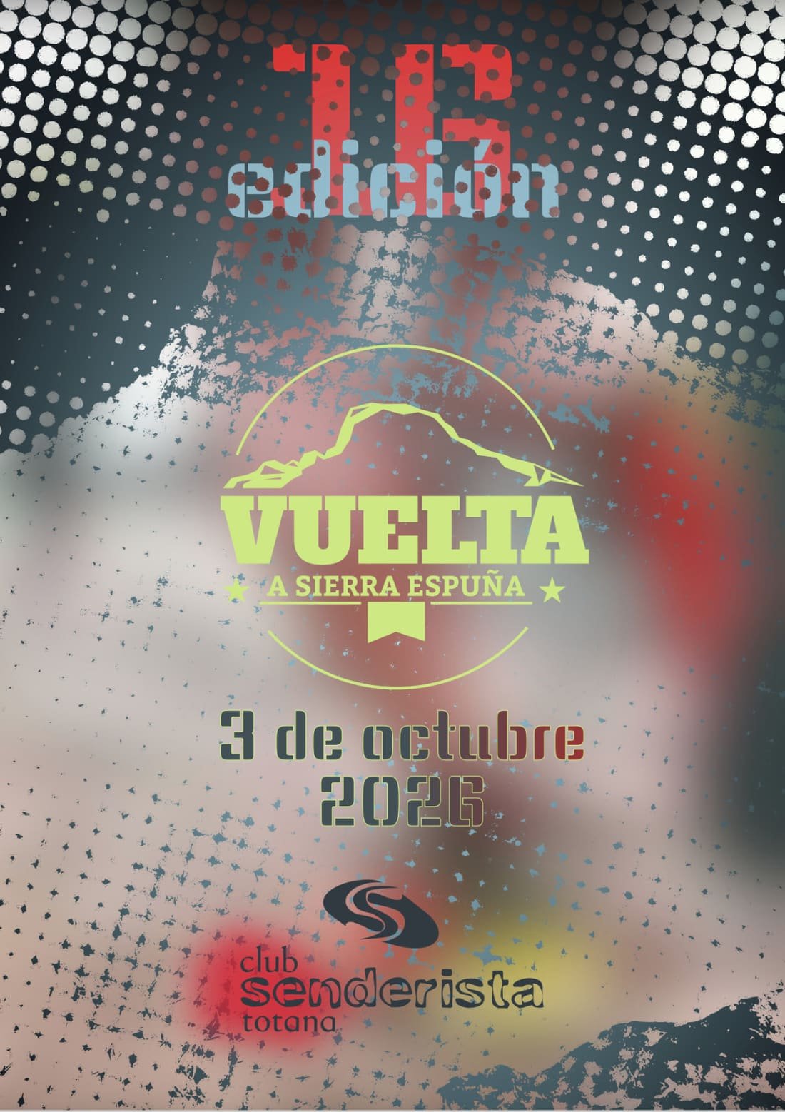Cartel de 16ª Vuelta Senderista a Sierra Espuña