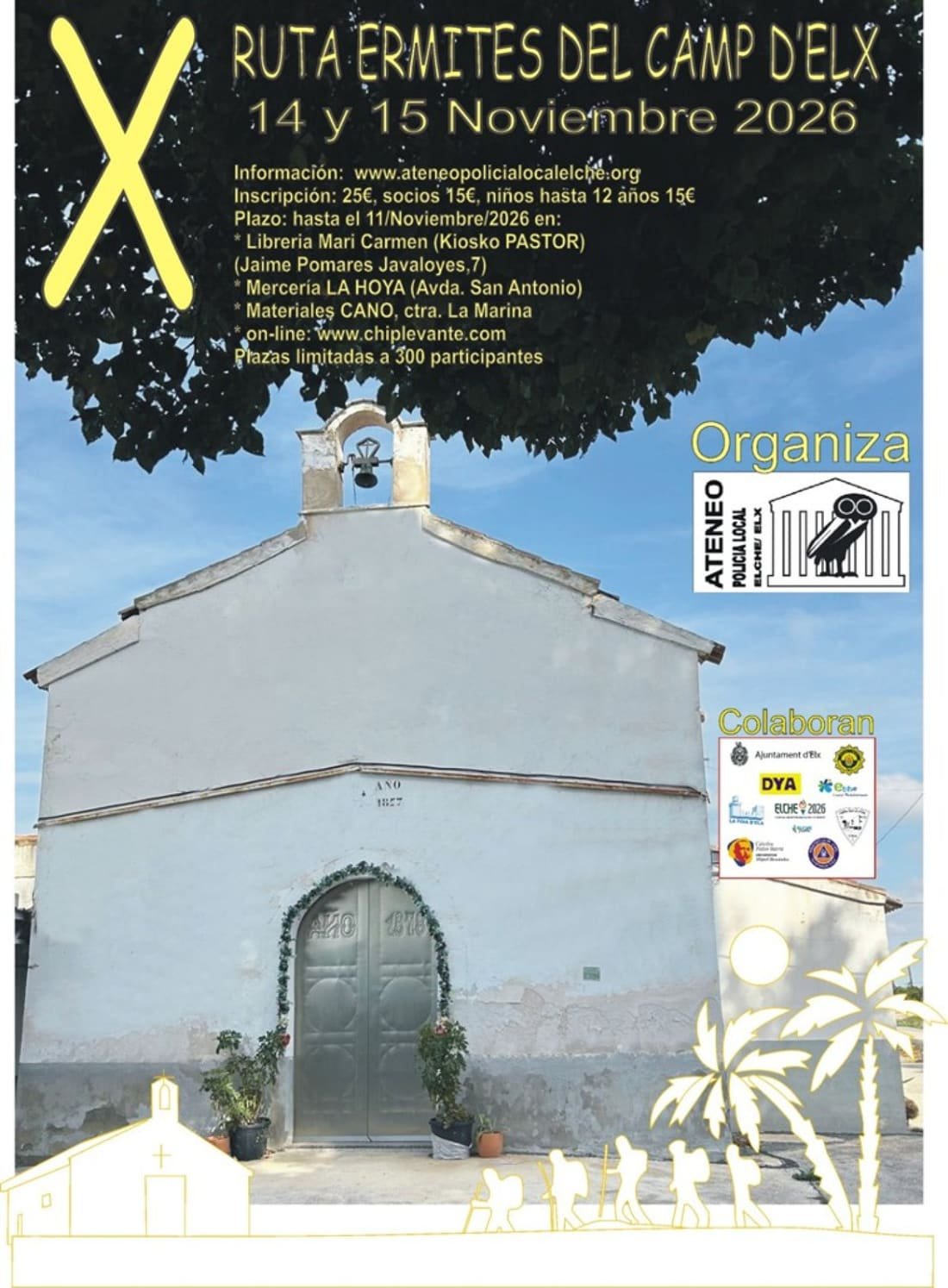 Cartel de X Ruta Ermites del Camp d'Elx