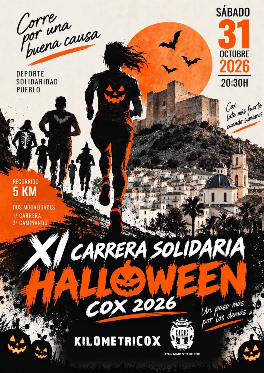 Cartel de XI Carrera Solidaria de Cox