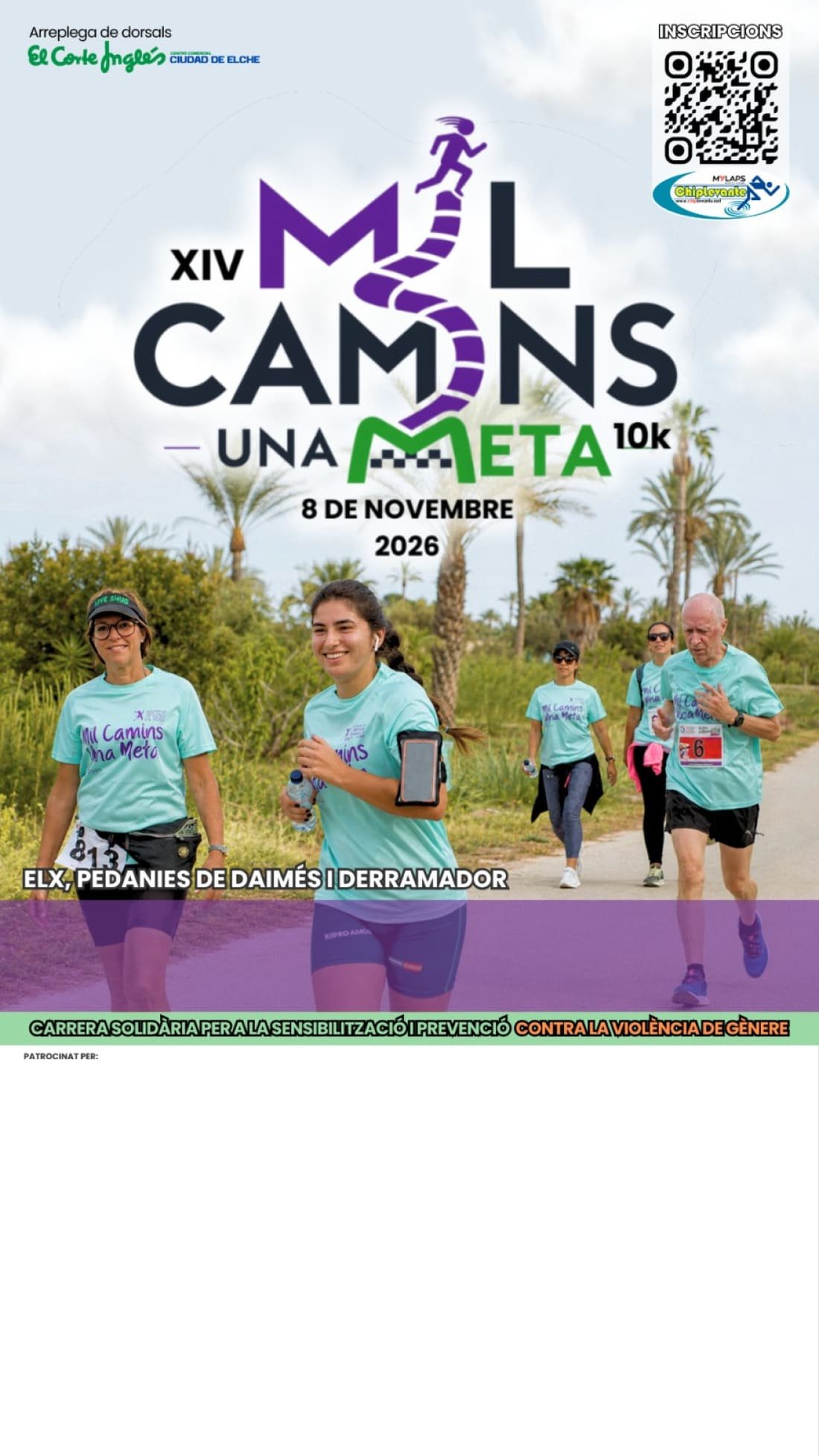 Cartel de XIV Carrera y Marcha Mil Camins Una Meta
