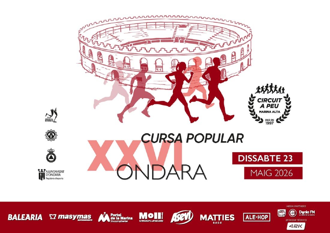 Cartel de XXVI Cursa Popular Ondara